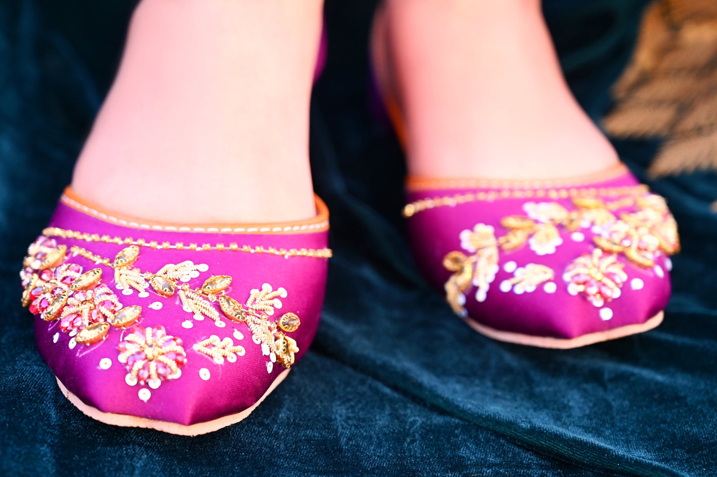 Khush Rang khussa – vibrant color mix handcrafted shoes for women