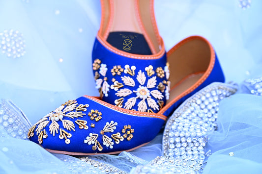 Dilruba Blue, elegant and lovely to wear on your feet | zsgstore